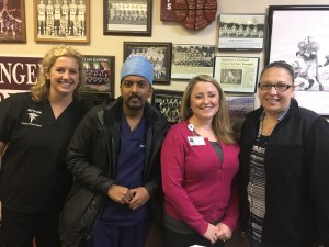 Dr. Siv and Sycamore Shoals Staff